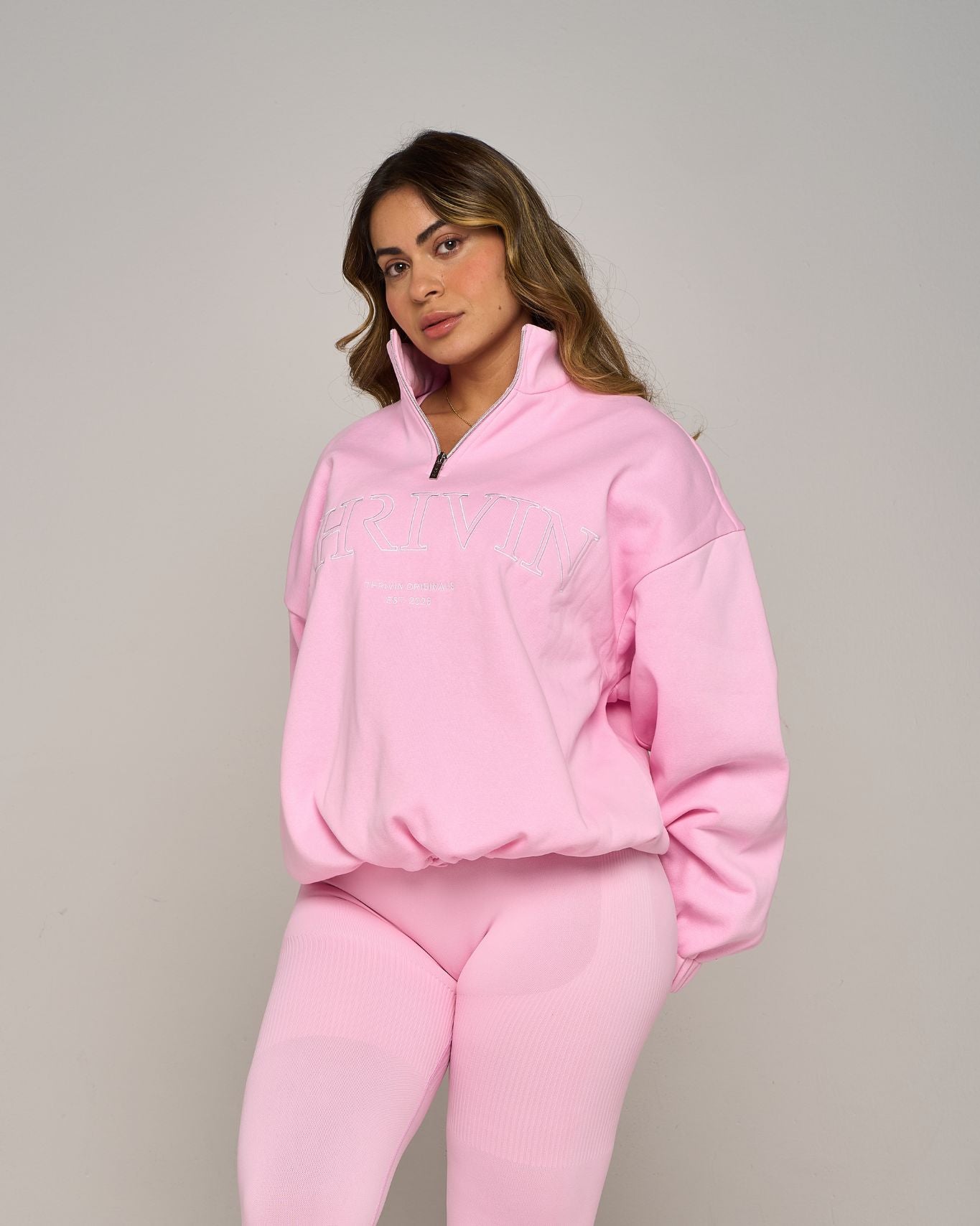 Chiara Original Halfzipper Sweatshirt | Candy Pink