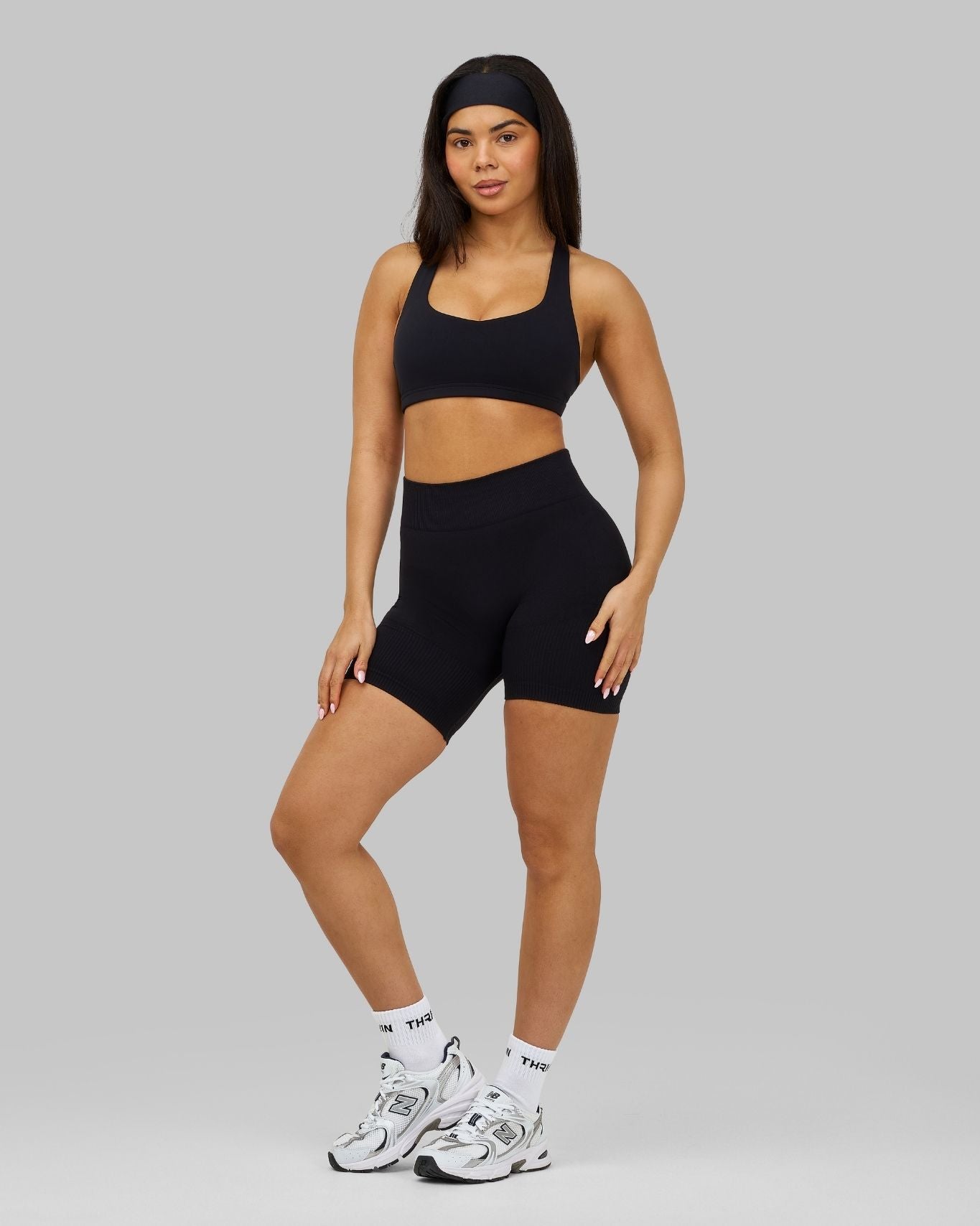 Elevate Medium Impact Bra | Night Black