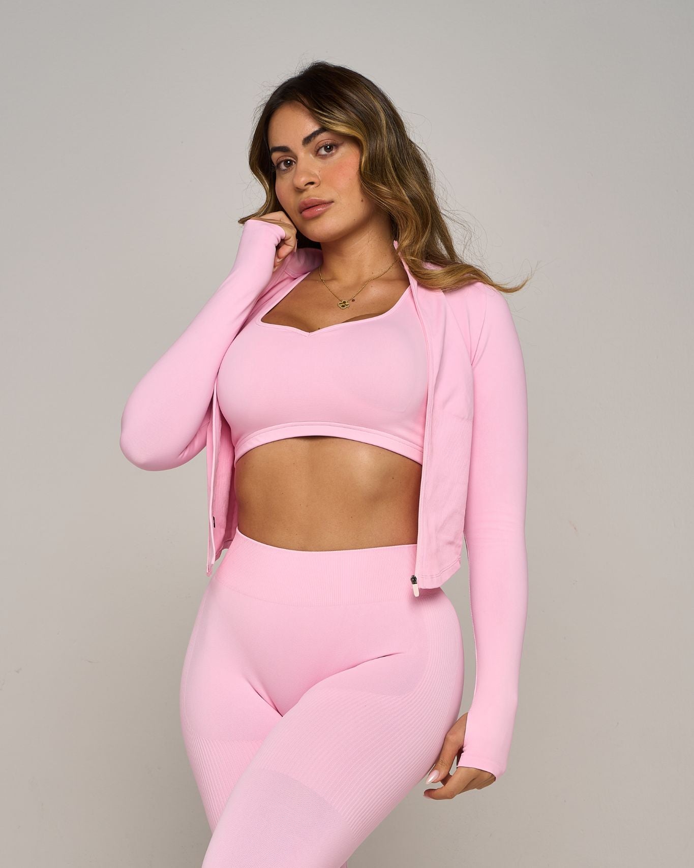 Chiara Sculpt Shapewear Jacket | Candy Pink