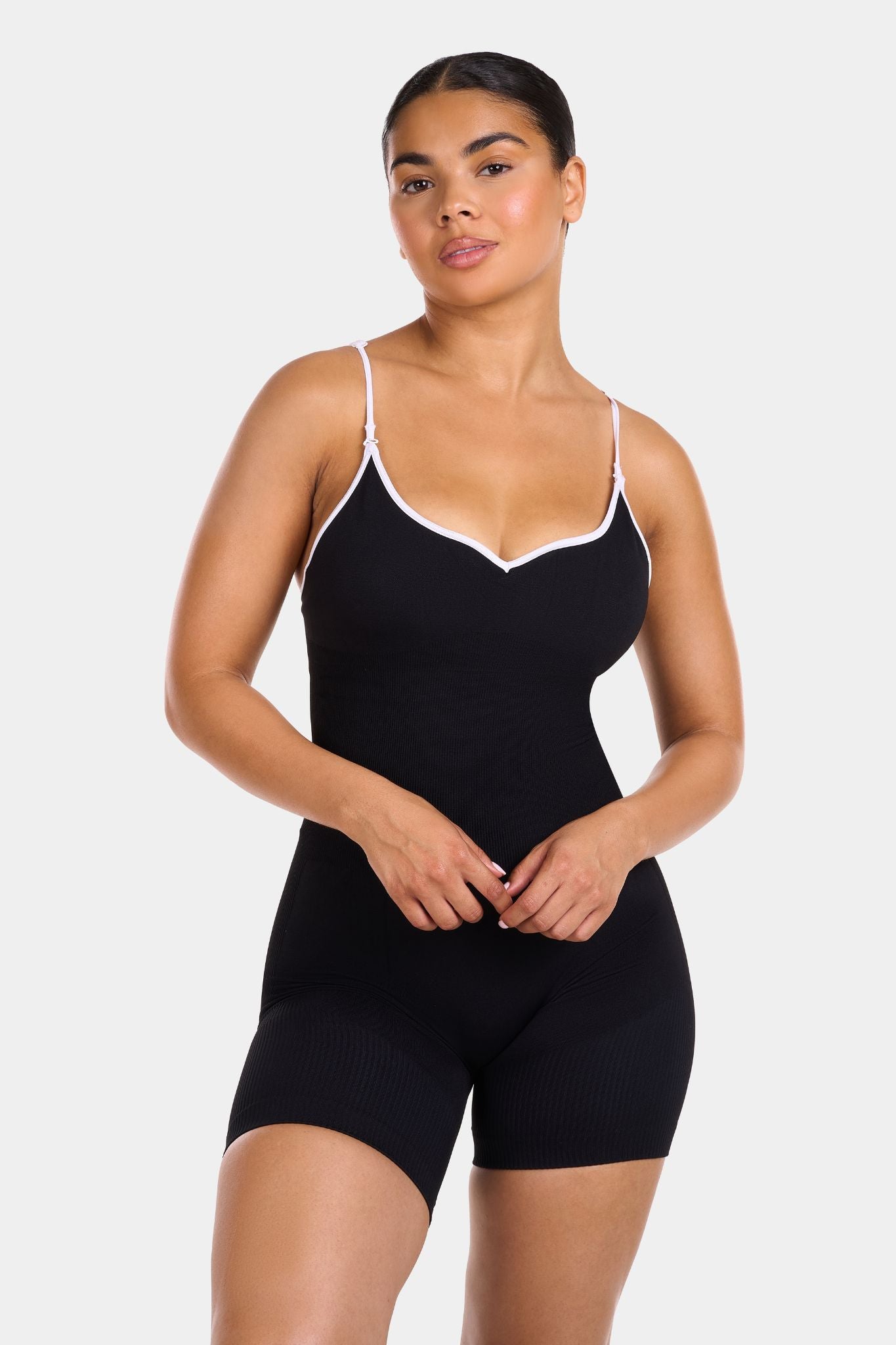 Multi-Way Sculpt Seamless Bodysuit | Black Noir