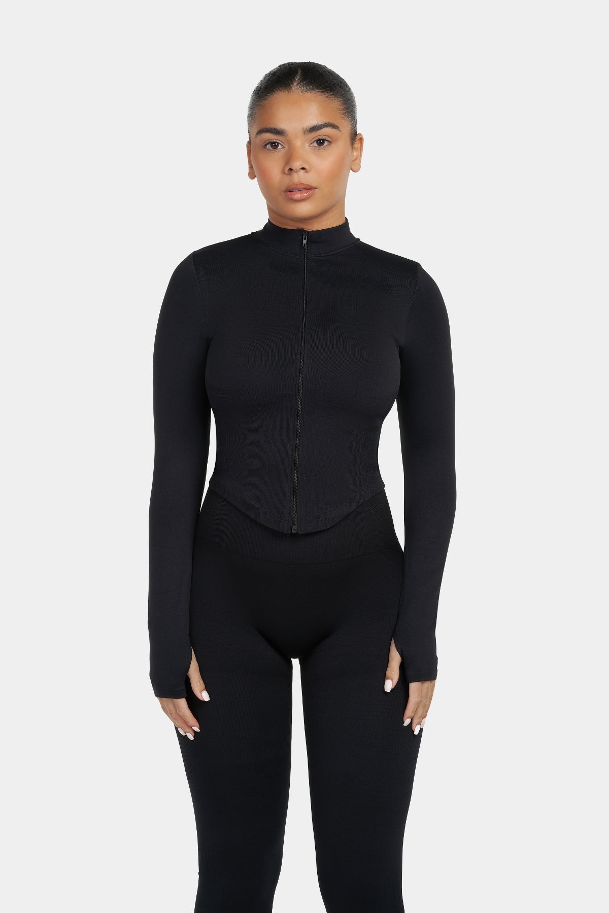 Arise - Seamless Sculpt Ribbed Contour Leggings - Zwart