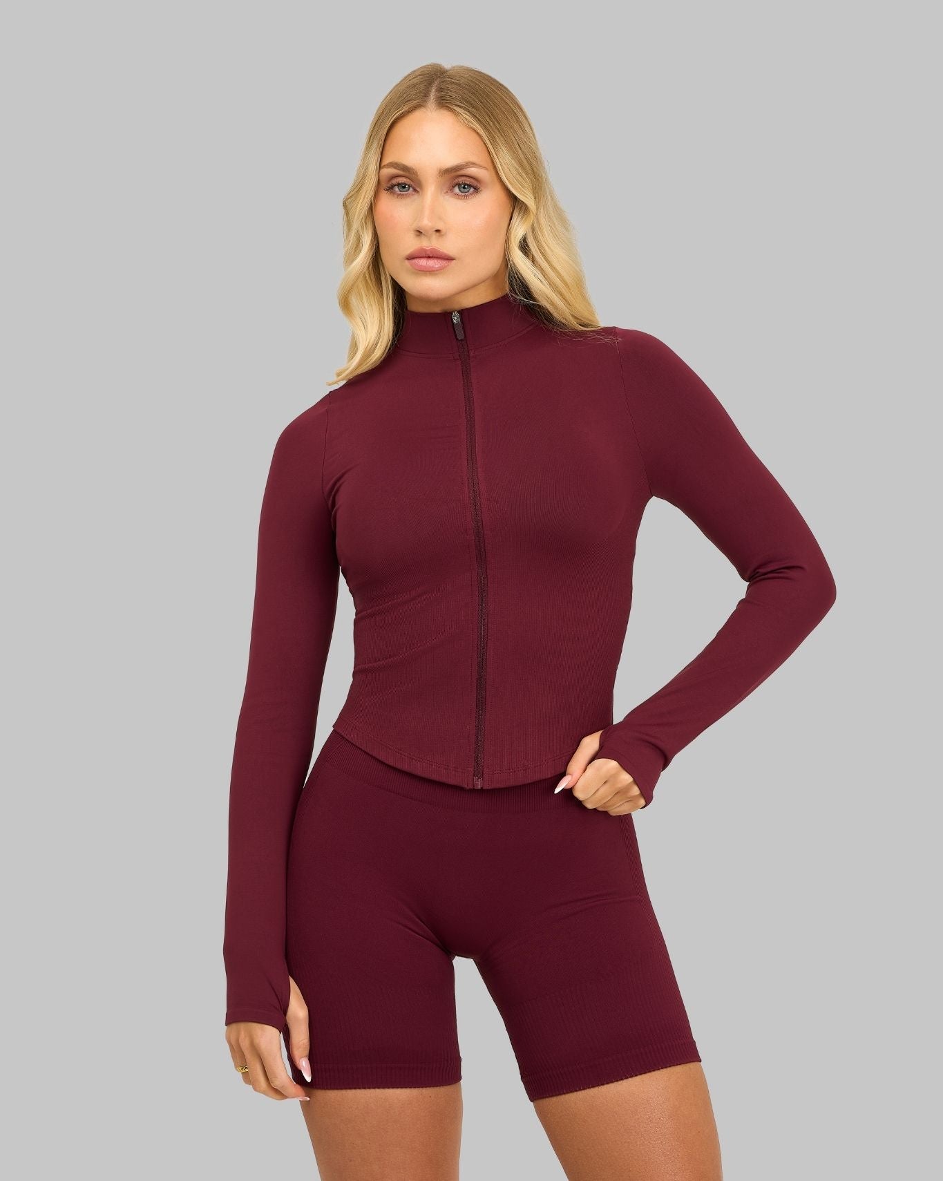 Elevate™ Sculpt Shapewear Jacket | Cranberry