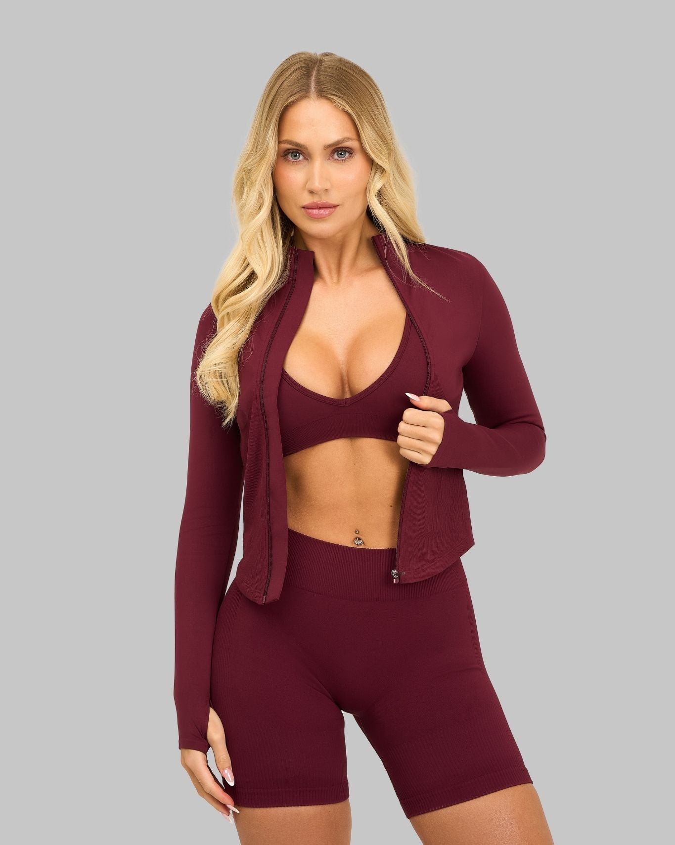 Elevate™ Sculpt Shapewear Jacket | Cranberry