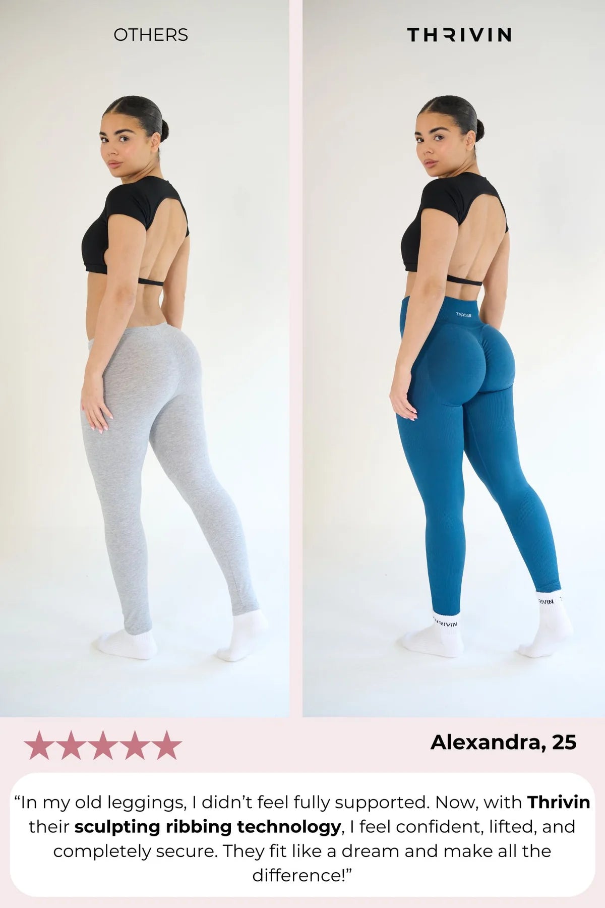 SculptV2 Ribbed Contour Leggings - Pilates Pink