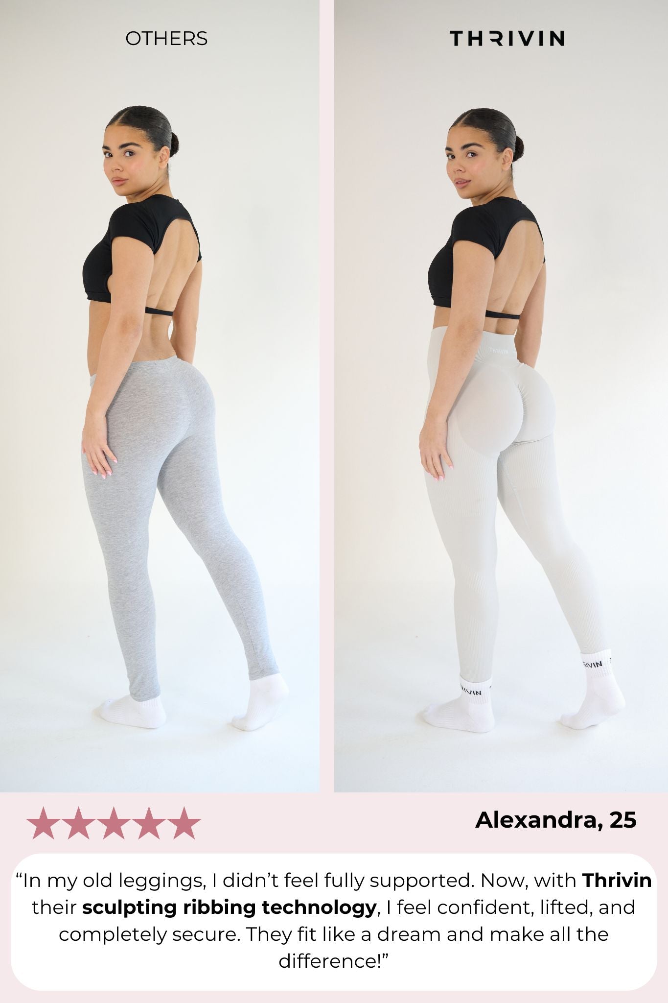 SculptV2 Ribbed Contour Legging - Stone Grey