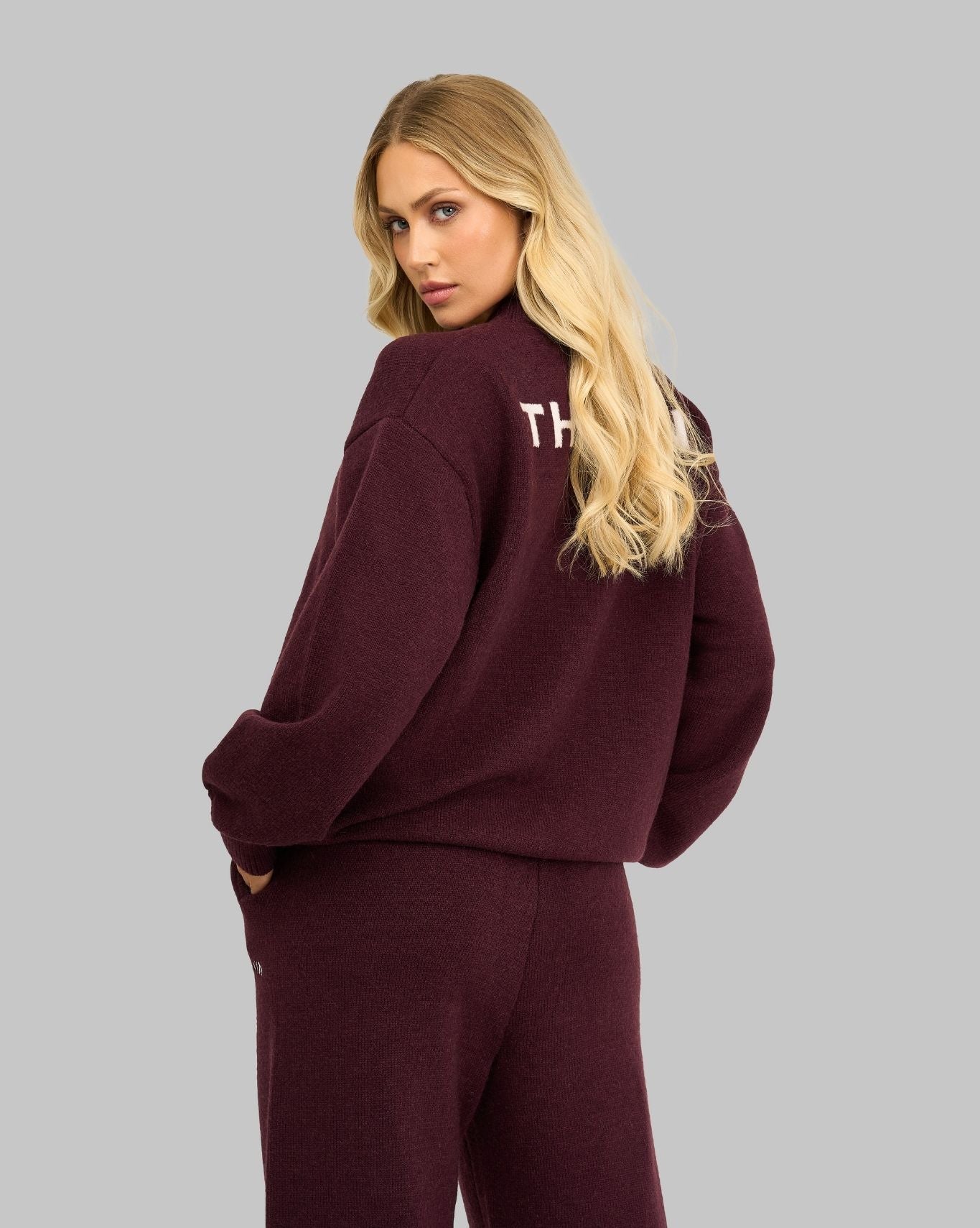 Essential Knitted Sweater | Winter Plum