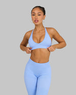 Chiara V-Neck Sculpt Seamless Bra | Glacier