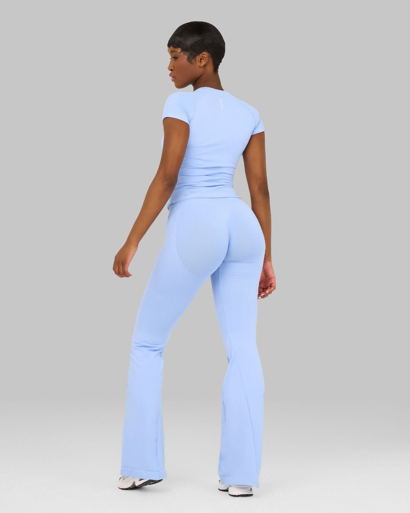 Elevate V-Waist Flared Legging | Glacier Blue
