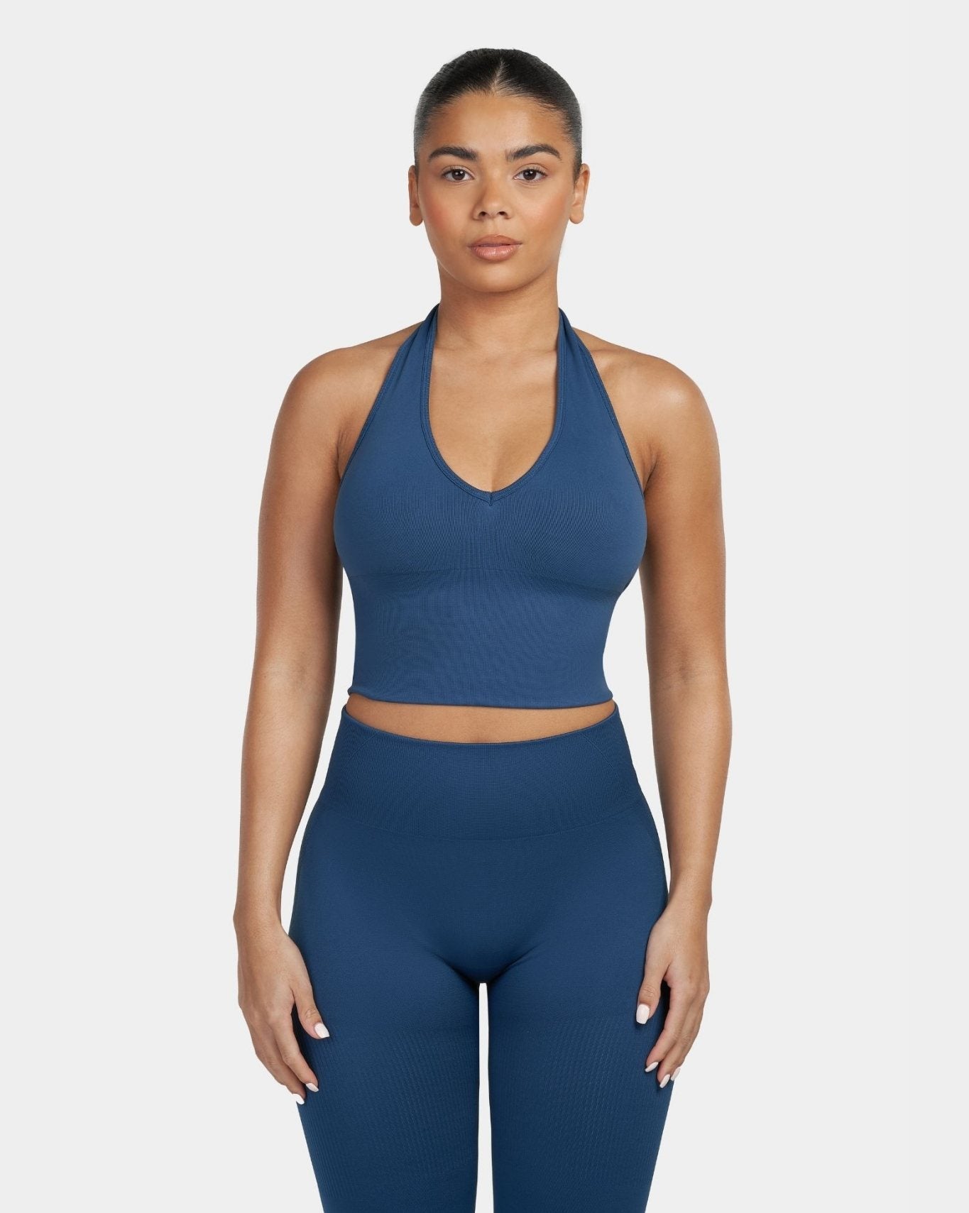 Sculpting Shapewear Top Halterneck | Deep Sea