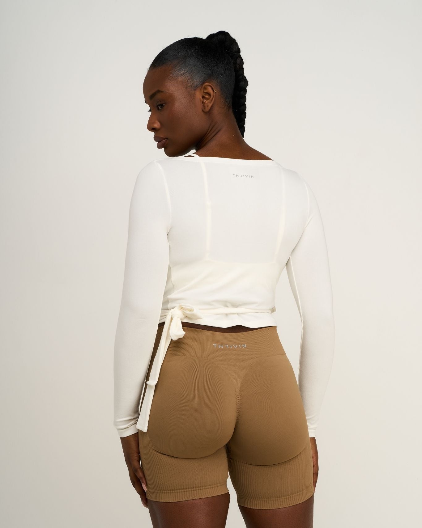 The Essential Collection Wrap Top | Cream