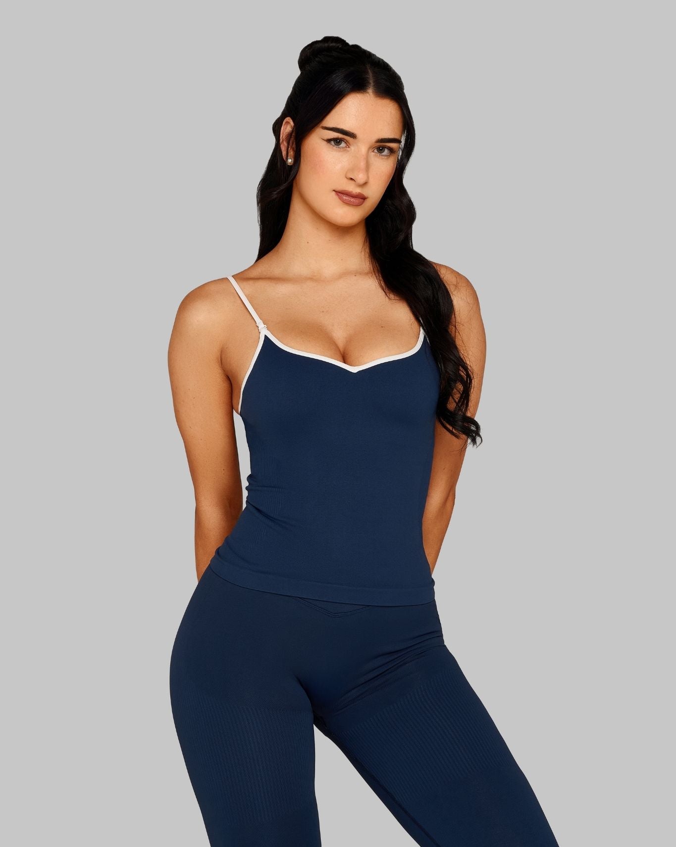 Outline Sweetheart Tanktop | Midnight Navy