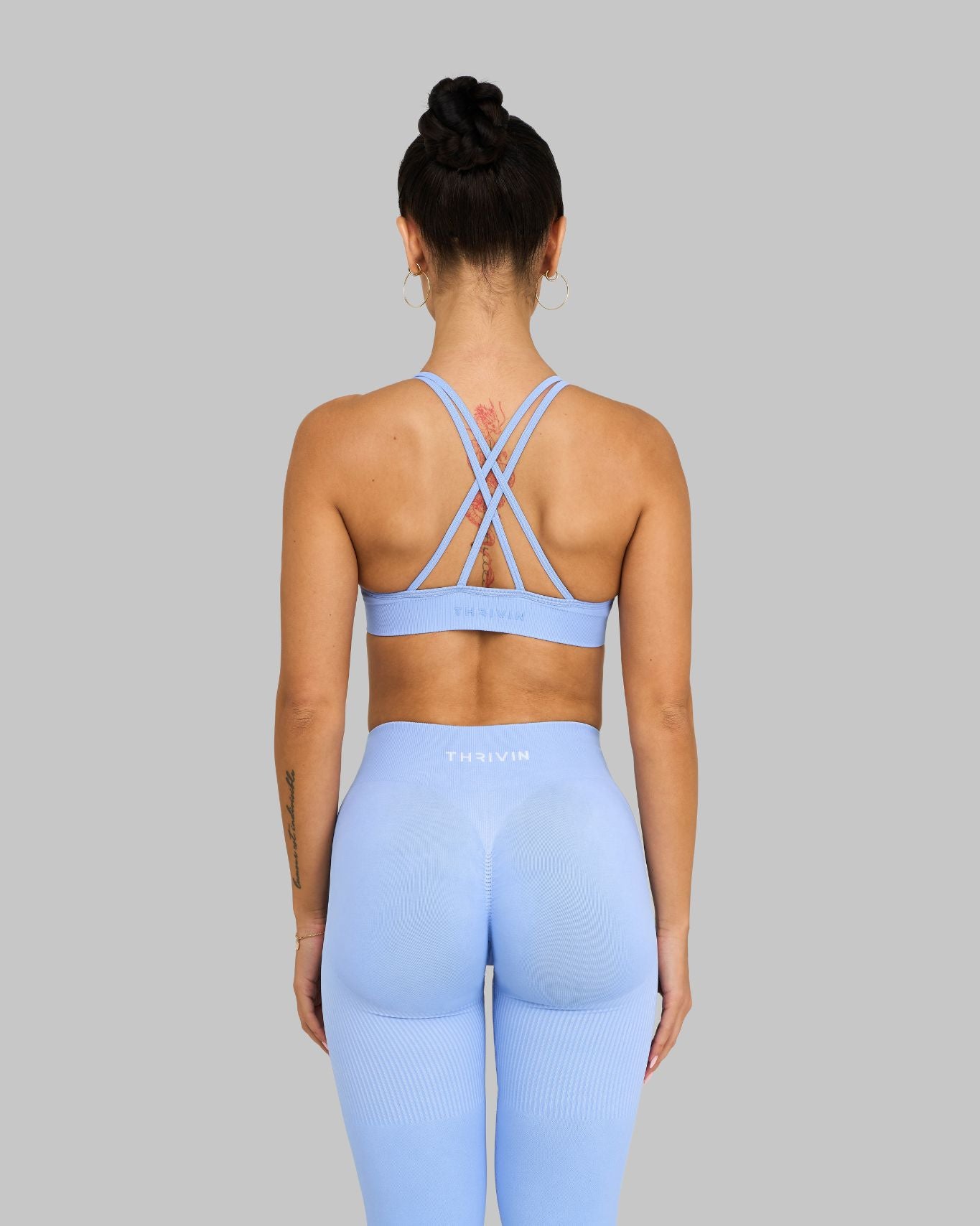 Chiara V-Neck Sculpt Seamless Bra | Glacier