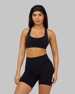 Elevate Medium Impact Bra | Night Black