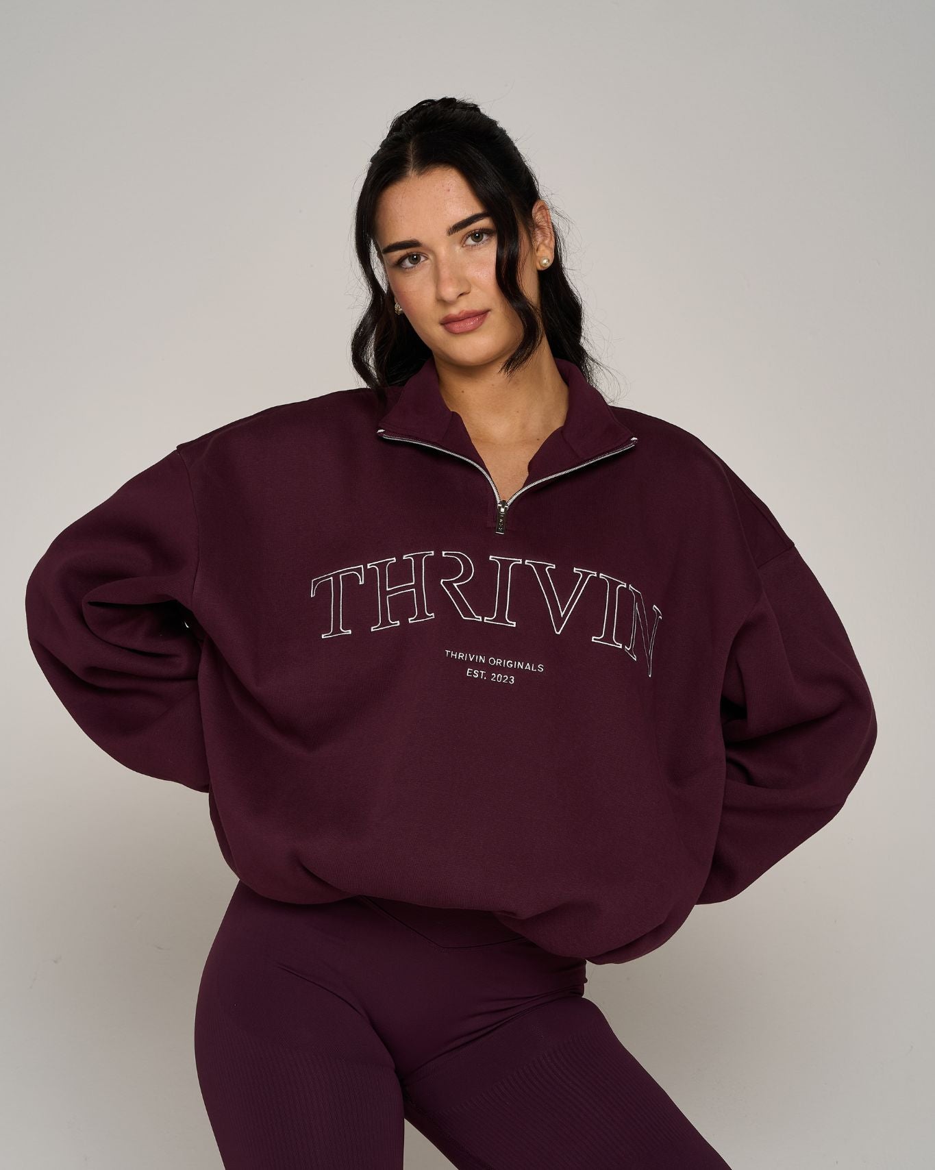 Original Halfzipper Sweater | Winter Plum