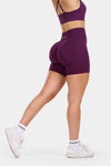 Seamless Sculpt Ribbed Contour Shorts | Plum