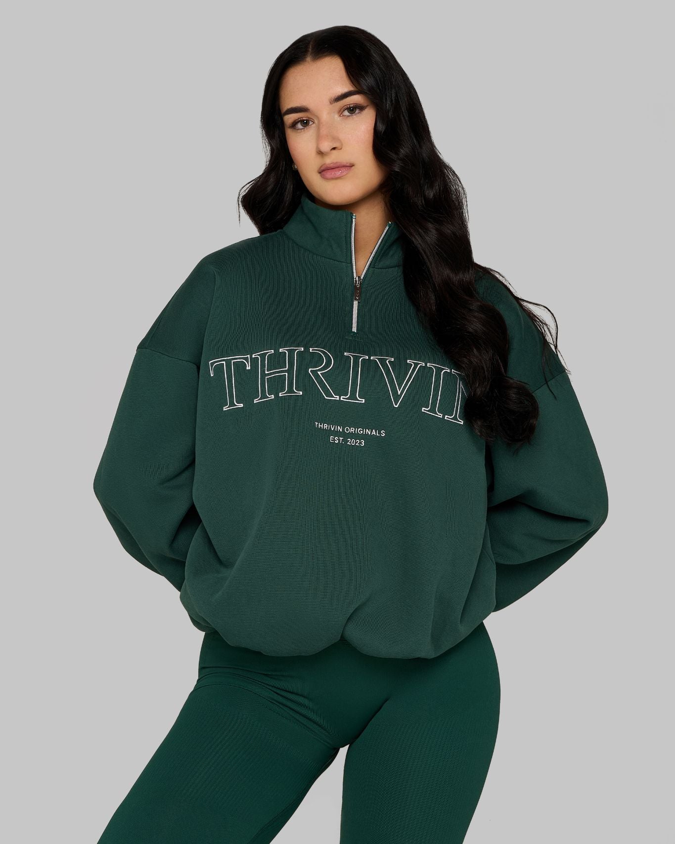 Original Halfzipper Sweater | Pine Green