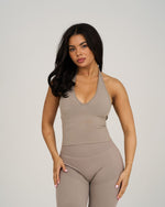 Elevate Sculpting Shapewear Top Halterneck | Latte