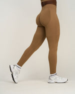 Elevate™ Ribbed Mid-Waisted Contour Leggings | Toffee