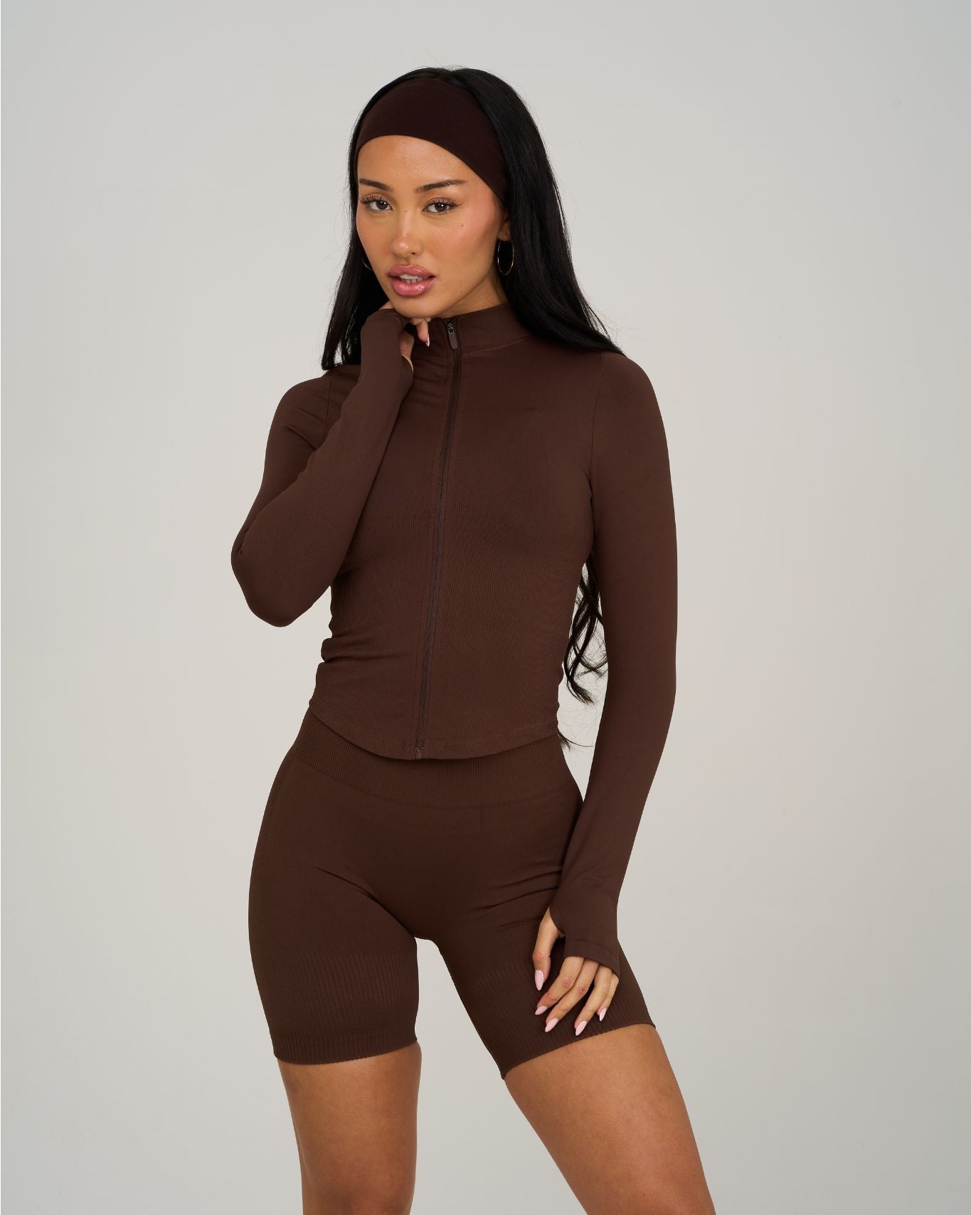 Elevate Sculpt Shapewear Jacket | Bourbon Brown