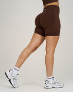 Elevate Ribbed Contour Shorts | Bourbon Brown
