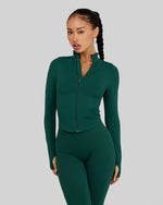 Elevate Sculpt Shapewear Jacket | Pine Green