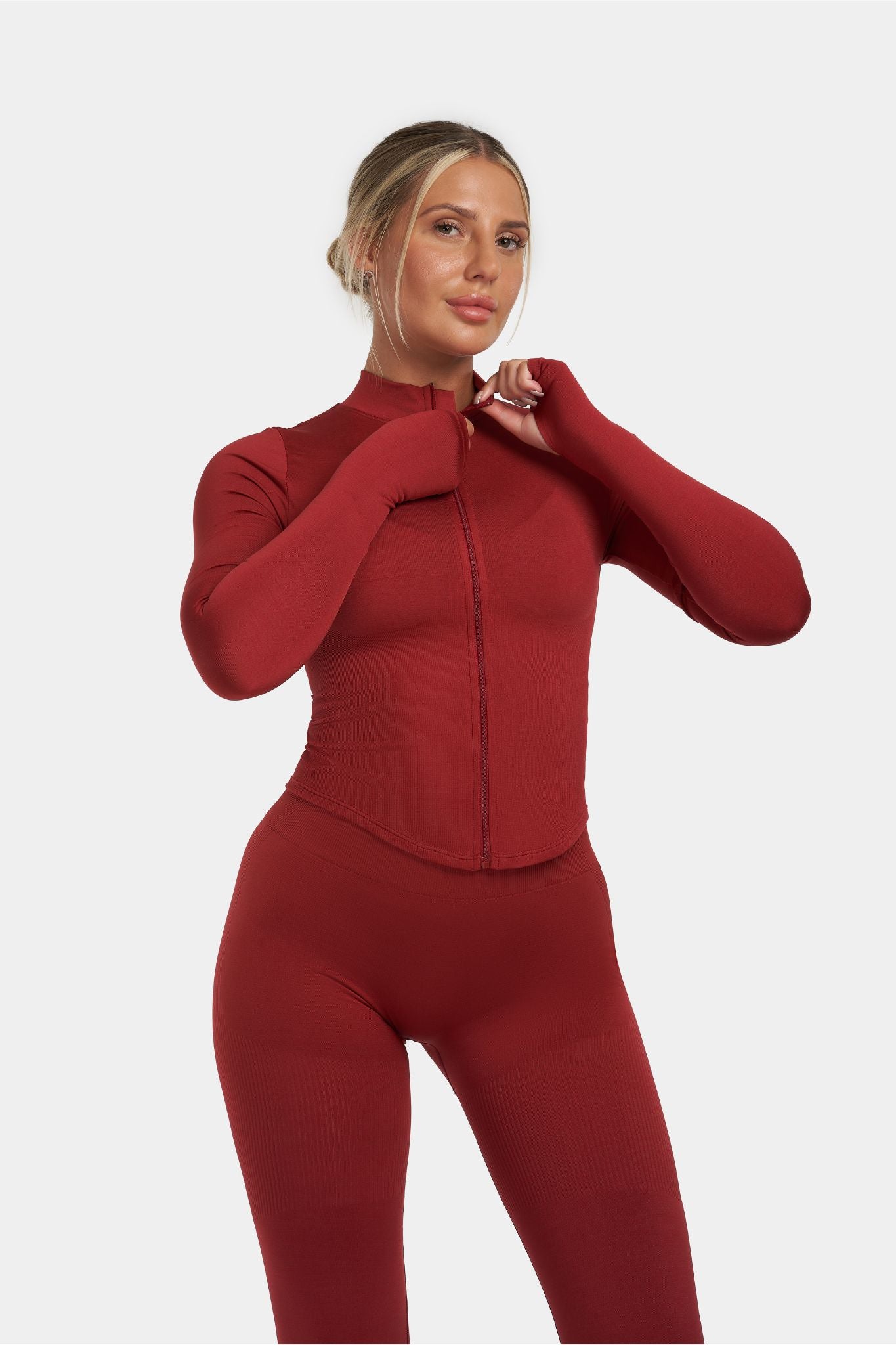 Sculpt Shapewear Jacket | Cherry Spice | Pre-Order