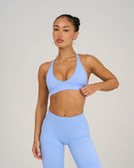 Chiara V-Neck Sculpt Seamless Bra | Glacier