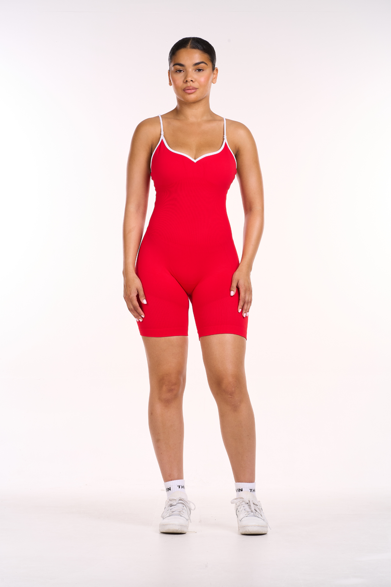 Multi-Way Sculpt Seamless Bodysuit | Red