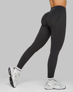 Elevate Ribbed Contour Leggings | Charcoal Grey