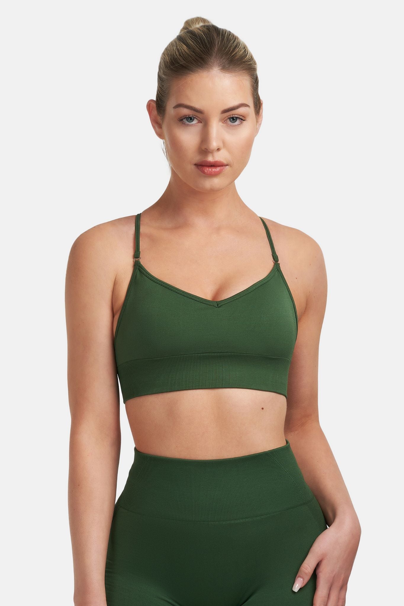 Arise - Multi-Way Sculpt Seamless Top - Palm Green