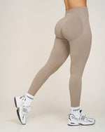 Elevate Ribbed Contour Leggings | Latte