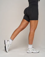 Elevate Ribbed Contour Shorts | Charcoal Grey