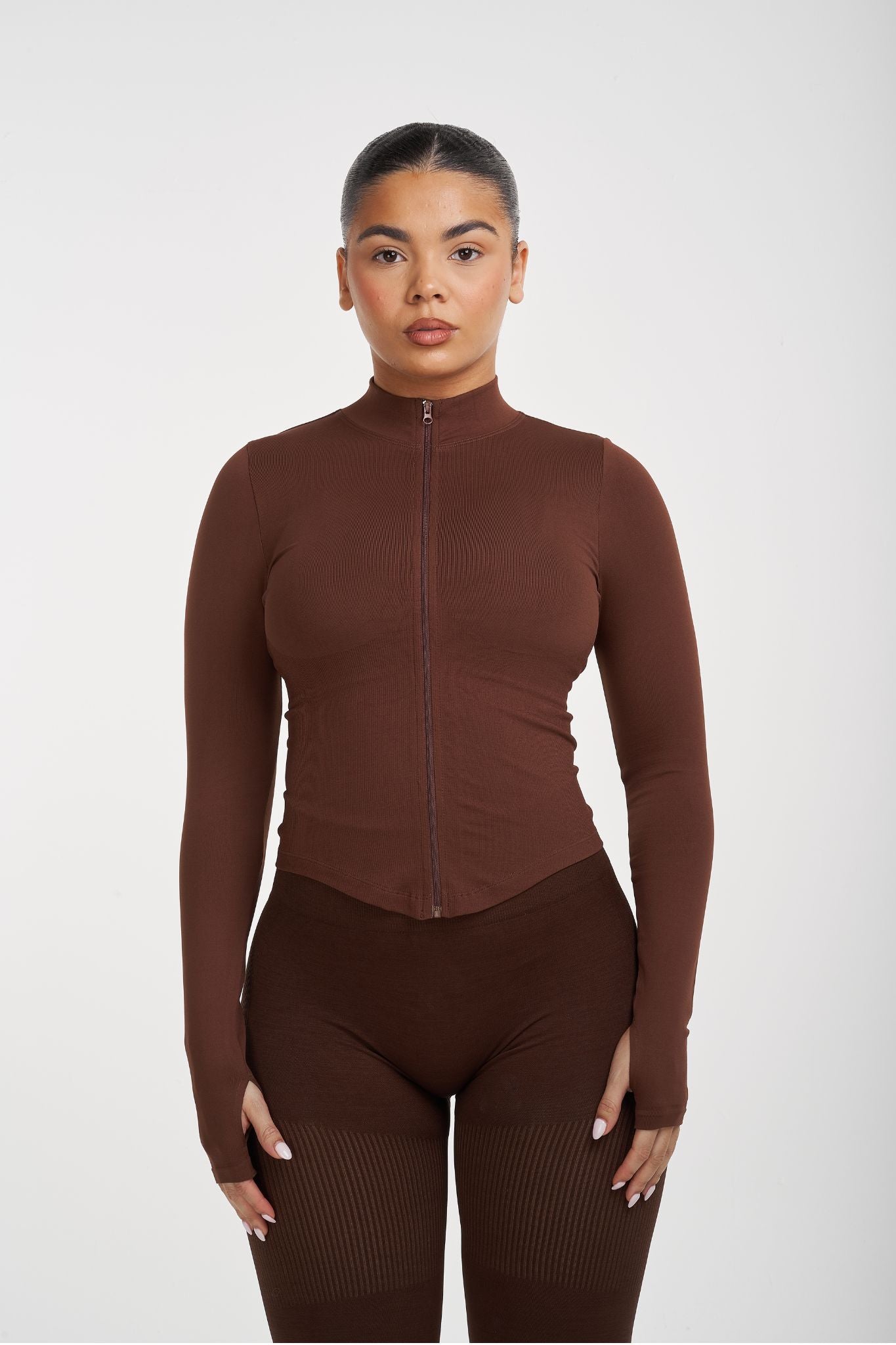 Sculpt Shapewear Jacket | Bourbon Brown | Pre-Order