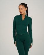 Elevate Sculpt Shapewear Jacket | Pine Green