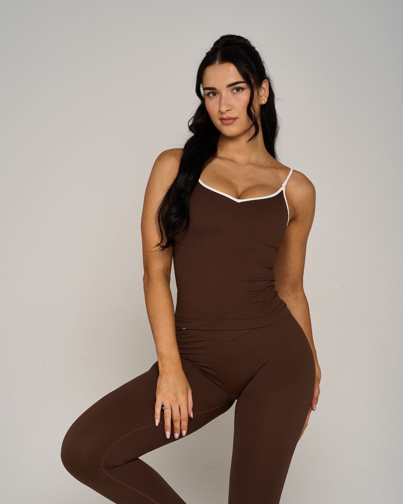 Outline Sweetheart Tanktop | Bourbon Brown