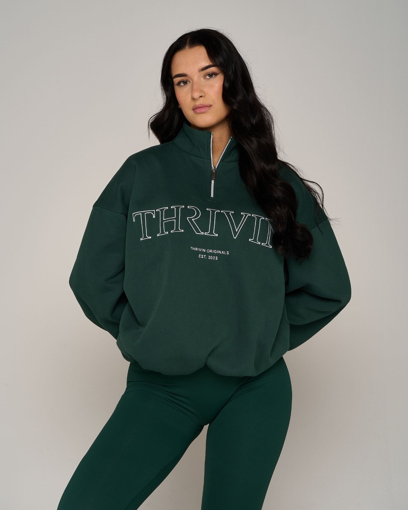 Original Halfzipper Sweater | Pine Green