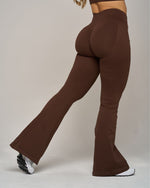 Chiara V Flared Leggings | Bourbon Brown