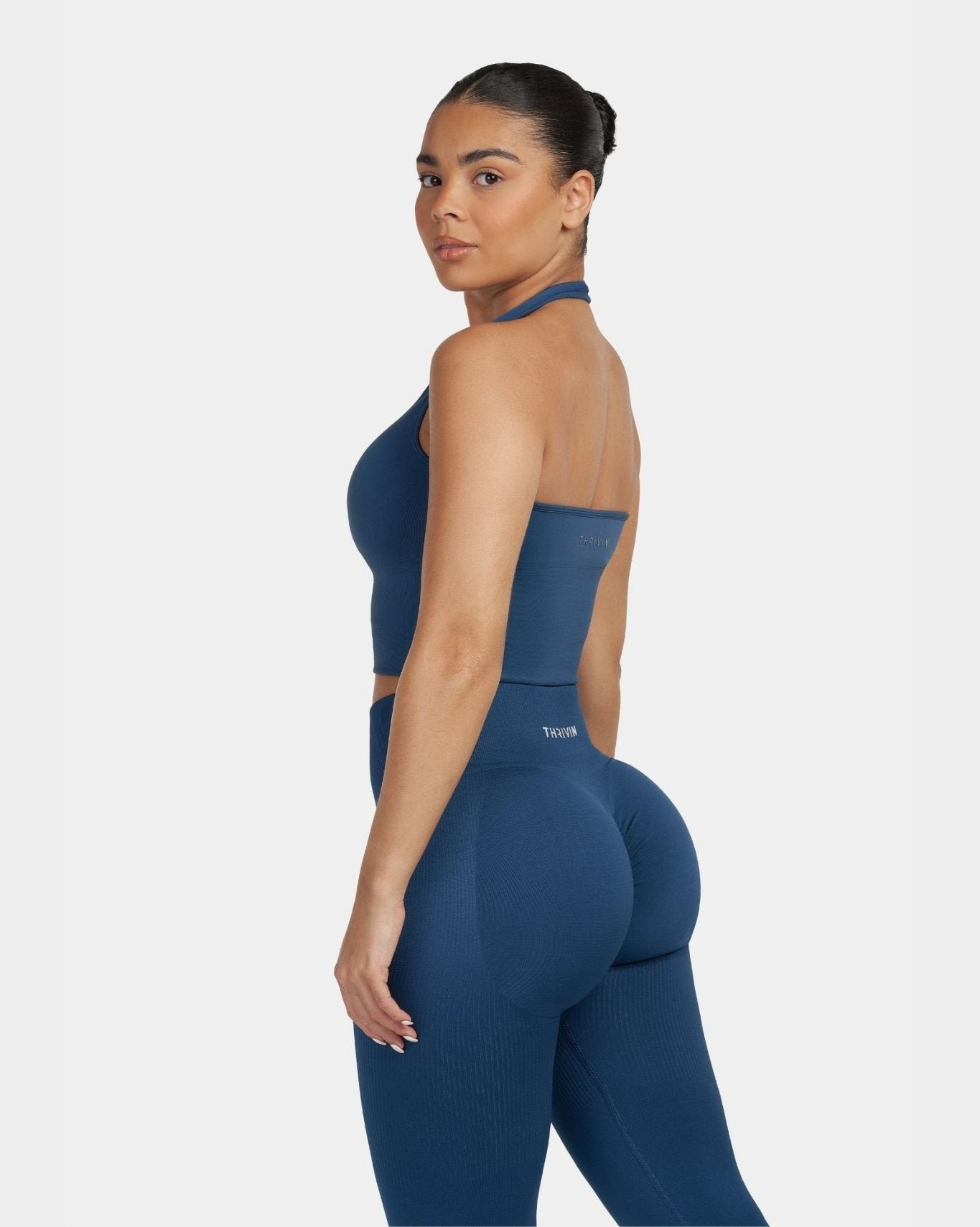 Sculpting Shapewear Top Halterneck | Deep Sea