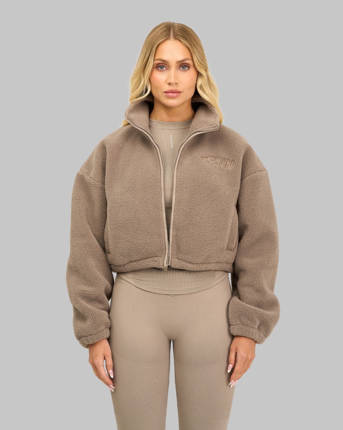 Essential Teddy Fleece Jacket | Latte