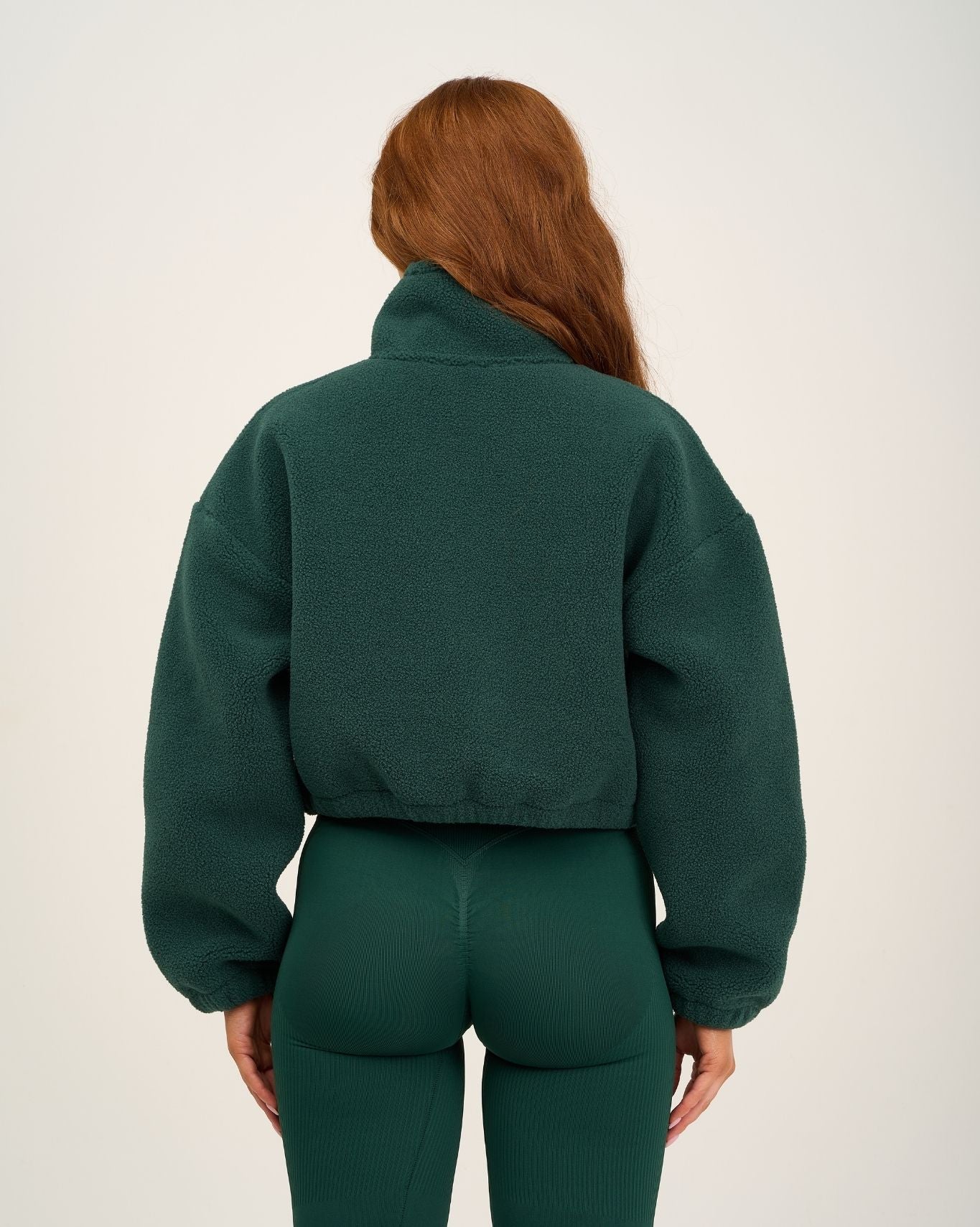 Essential Teddy Fleece Jacket | Pine Green