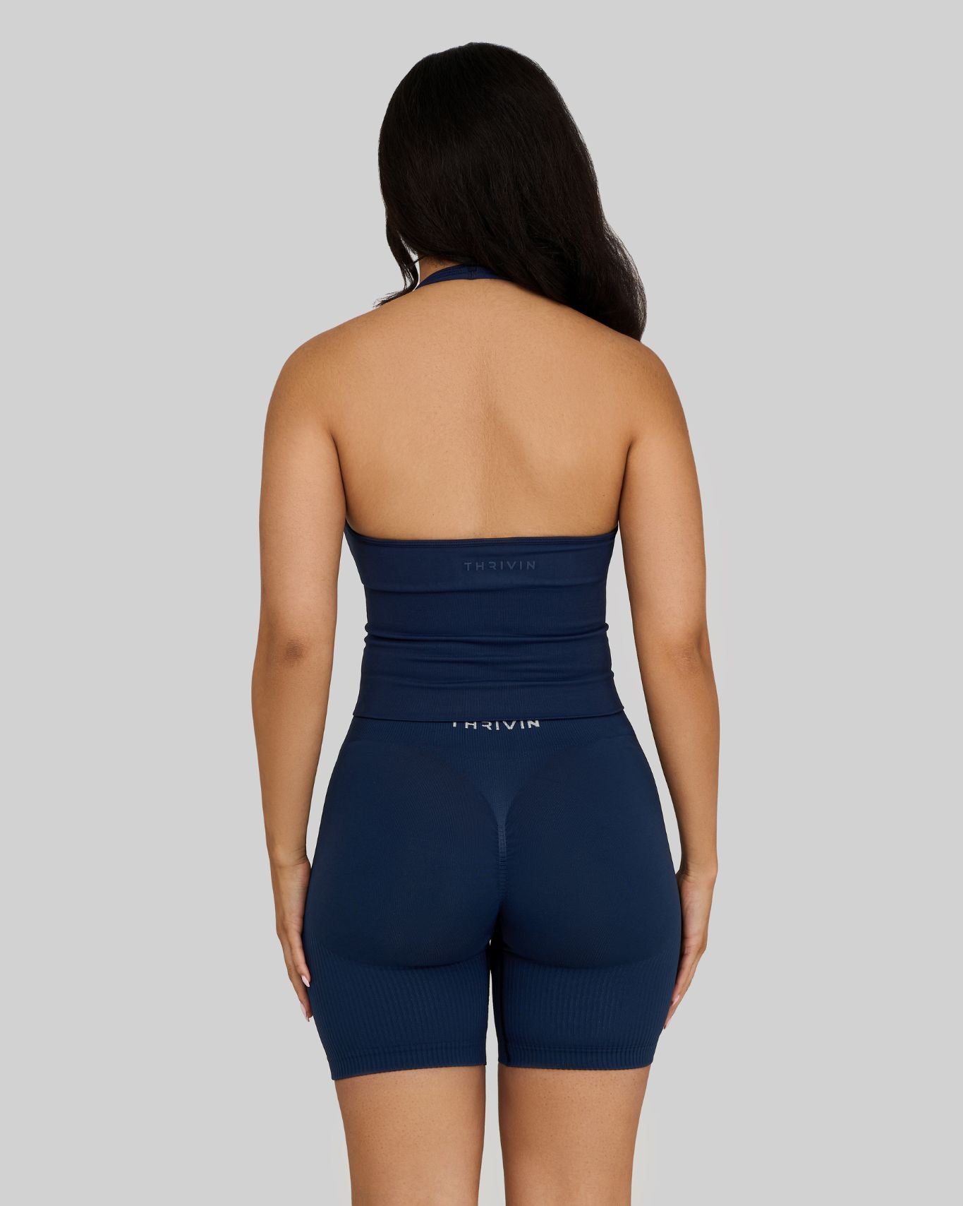Elevate Sculpting Shapewear Top Halterneck | Midnight Navy