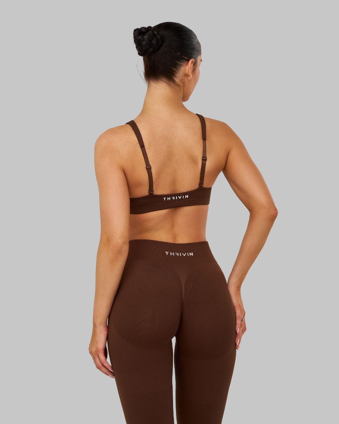 Elevate Medium Impact Bra | Bourbon Brown