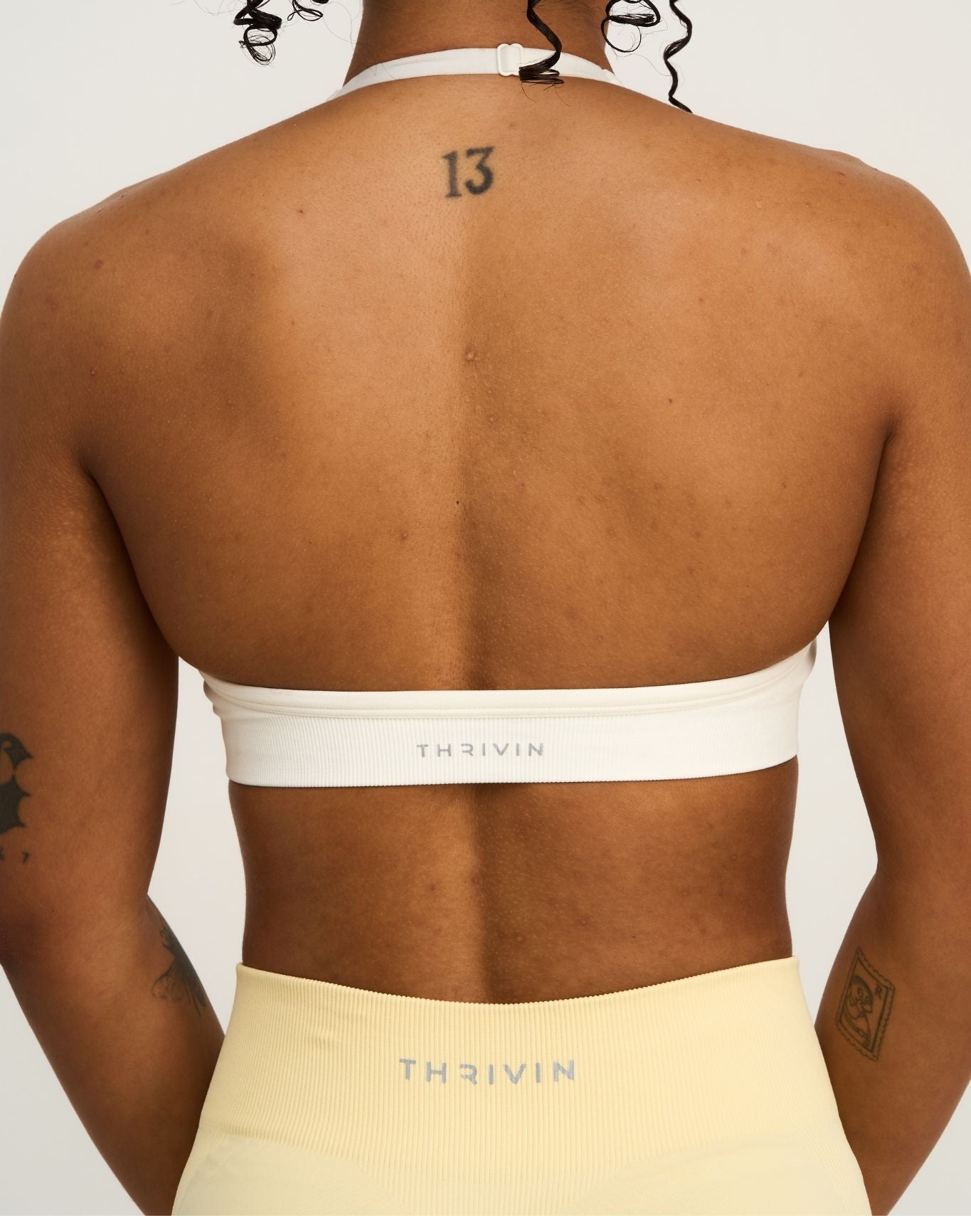 Elevate™ Sculpting Seamless Adjustable Halter Bra | Cream