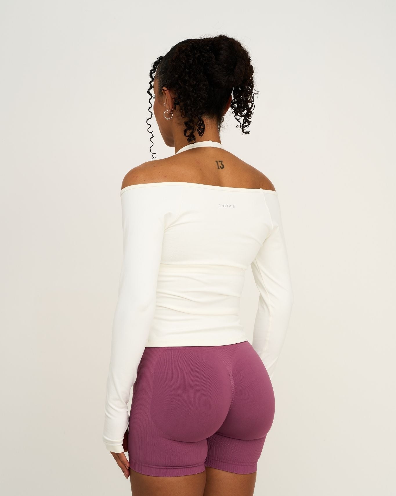 Elevate™ Sculpting Seamless V-Neck Top | Cream