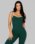 Outline Sweetheart Tanktop | Pine Green