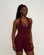 Elevate™ Sculpting Seamless Halterneck Top | Merlot
