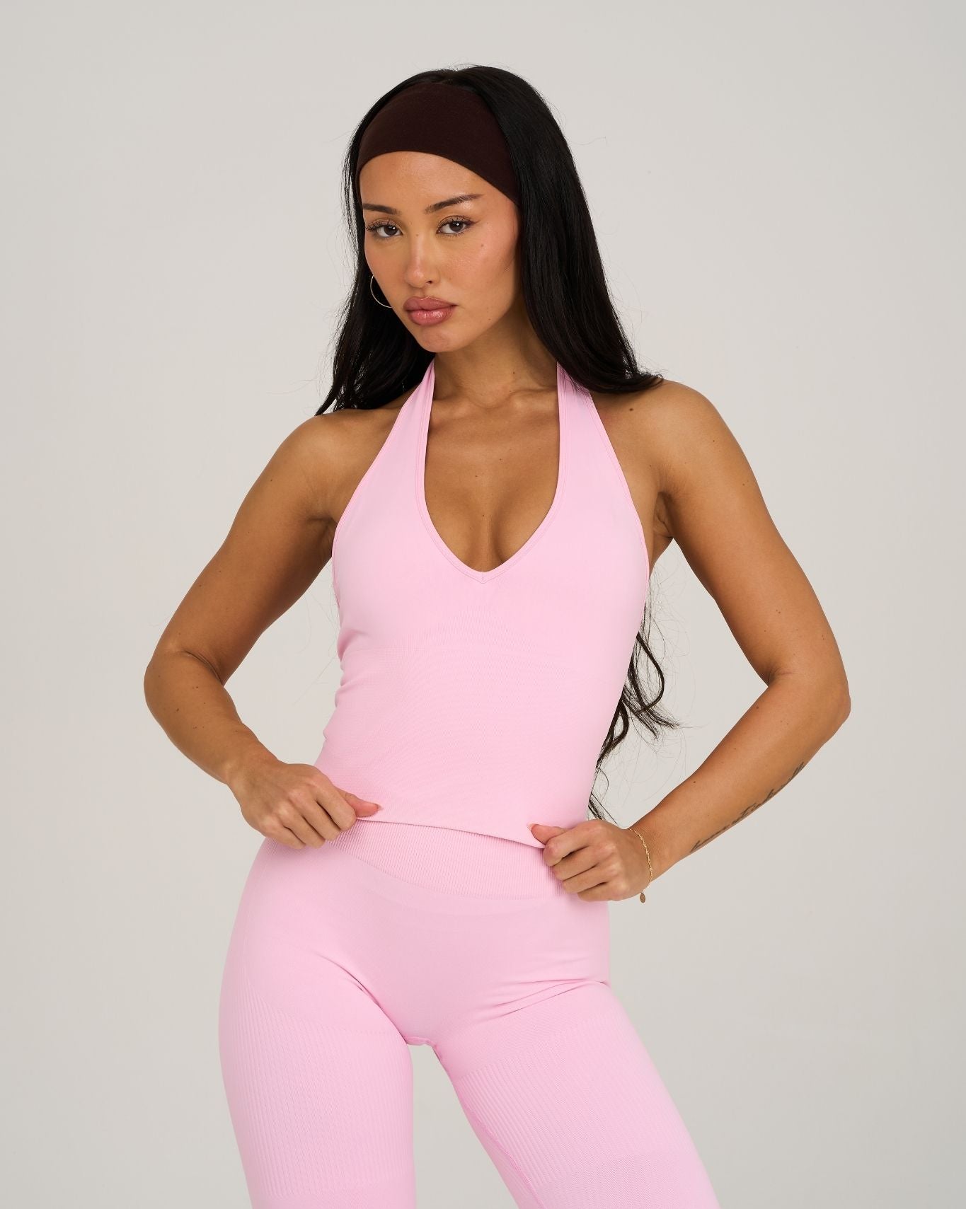 Chiara Sculpting Shapewear Top Halterneck | Candy Pink
