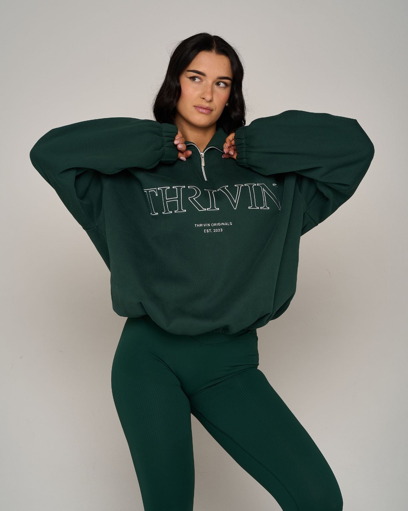 Original Halfzipper Sweater | Pine Green