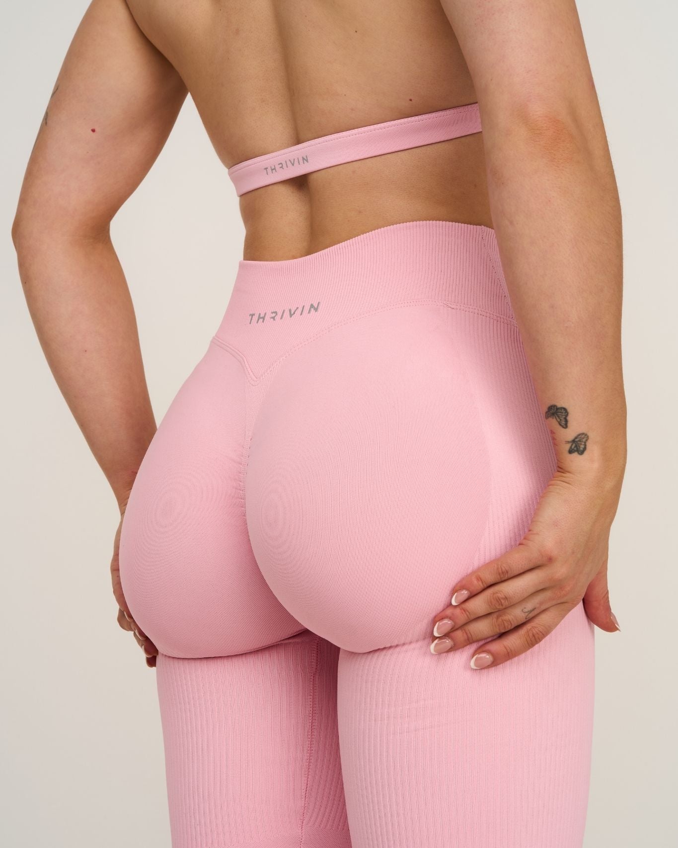 Elevate™ V-Waist Flared Leggings | Dusty Pink