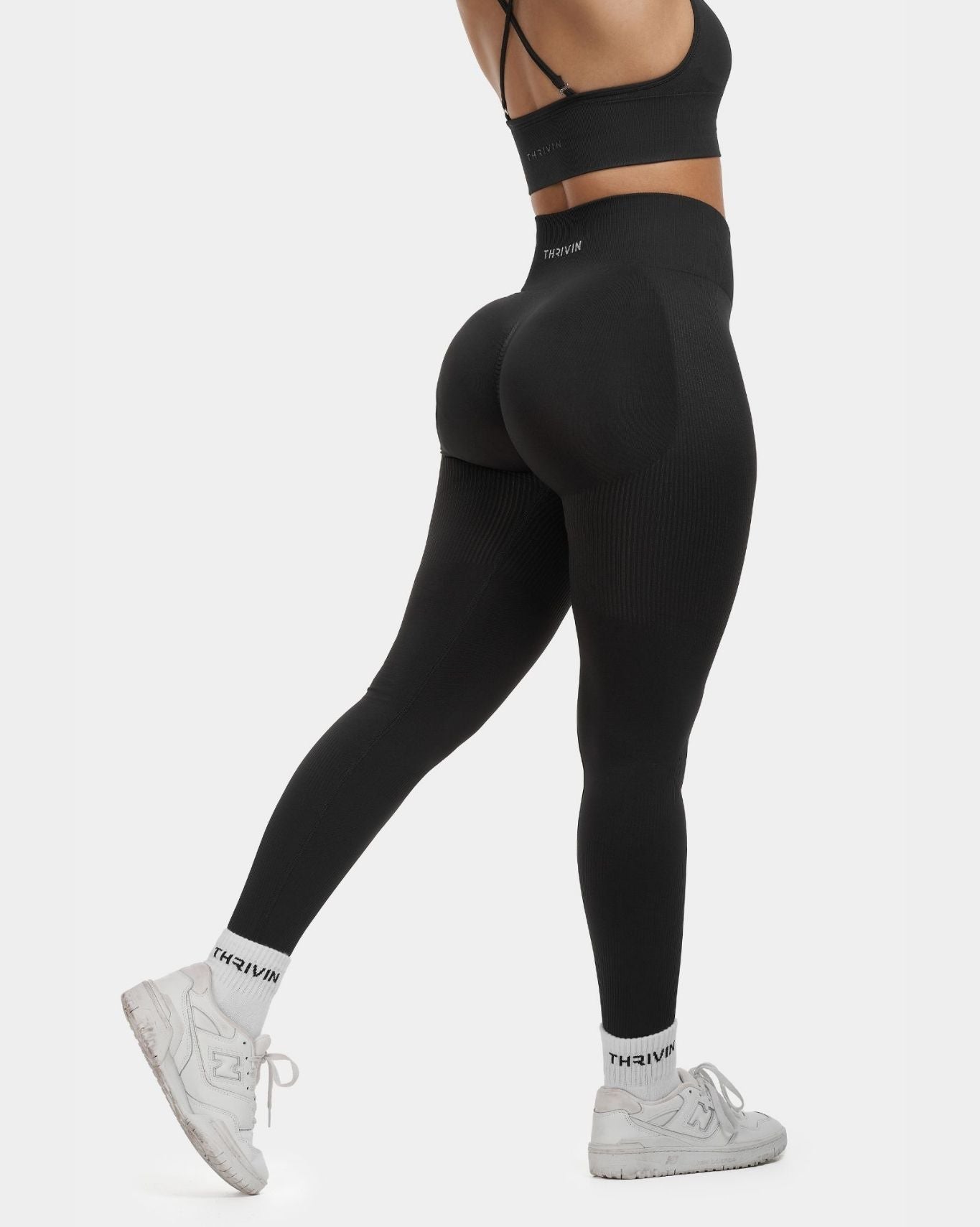 SculptV2 Ribbed Contour Leggings - Charcoal Grey